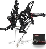 Vista 12 de Arashi (Versión 2.0) Estriberas ajustables para Yamaha MT09 FZ09 2014-2020 (QS)/FJ09 2014-2020/XSR900 2014-2021 MT 09 Conjunto de reposapiés Negro