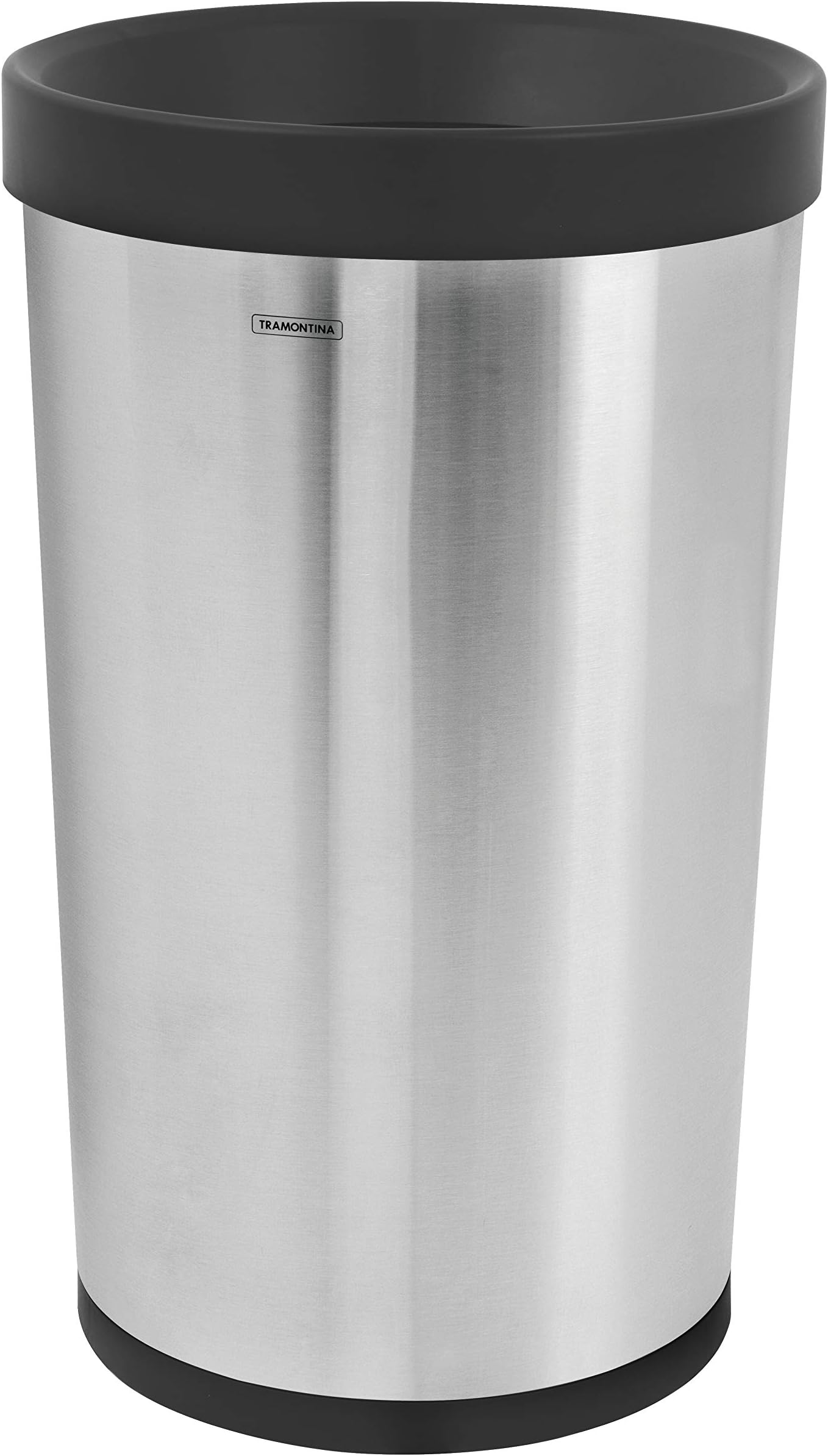 Tramontina Open Top Trash Can Stainless Steel 13 Gallon