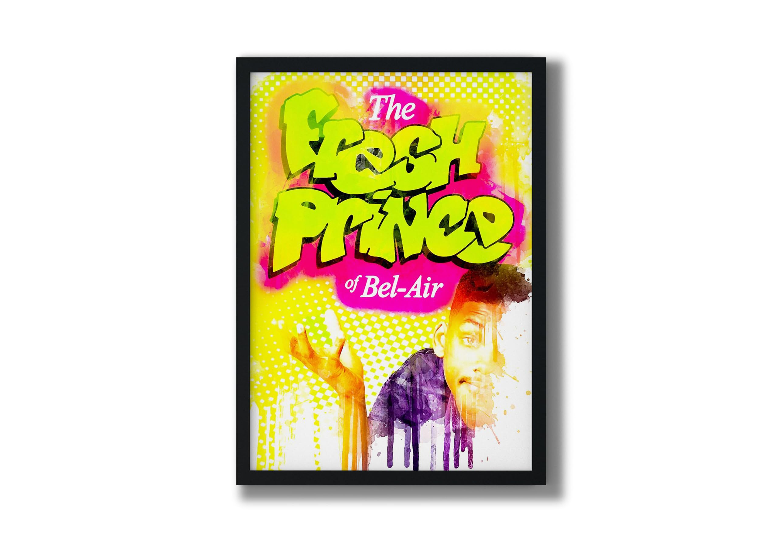Passages The Fresh Prince of Bel-Air: Iconic Moments Without Glass Wall Photo Frame with Poster Solstice, Dramatic Chronicles Design (Medium (8.72 x 12.62), Black)