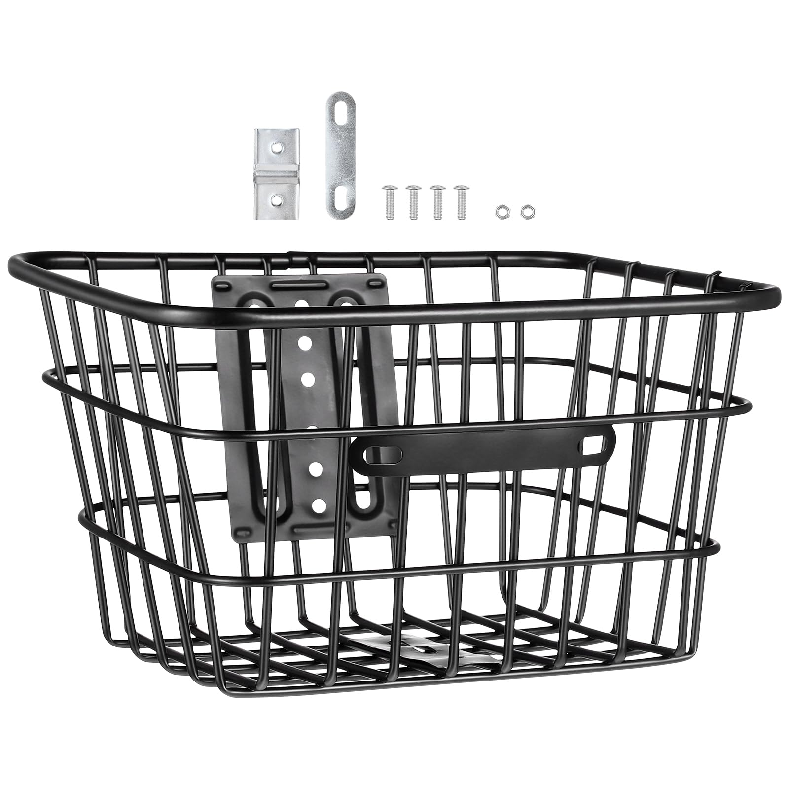BESPORTBLE Metal Bike Basket Front Pink Bike Basket Organizer Sturdy Wire Storage