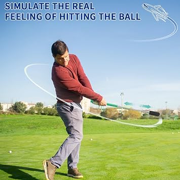 Retractable Golf Swing Training Aid,Rhythm Click Sound Warm Up Golf Swing Trainer for Men and Women Unique Golf Gifts