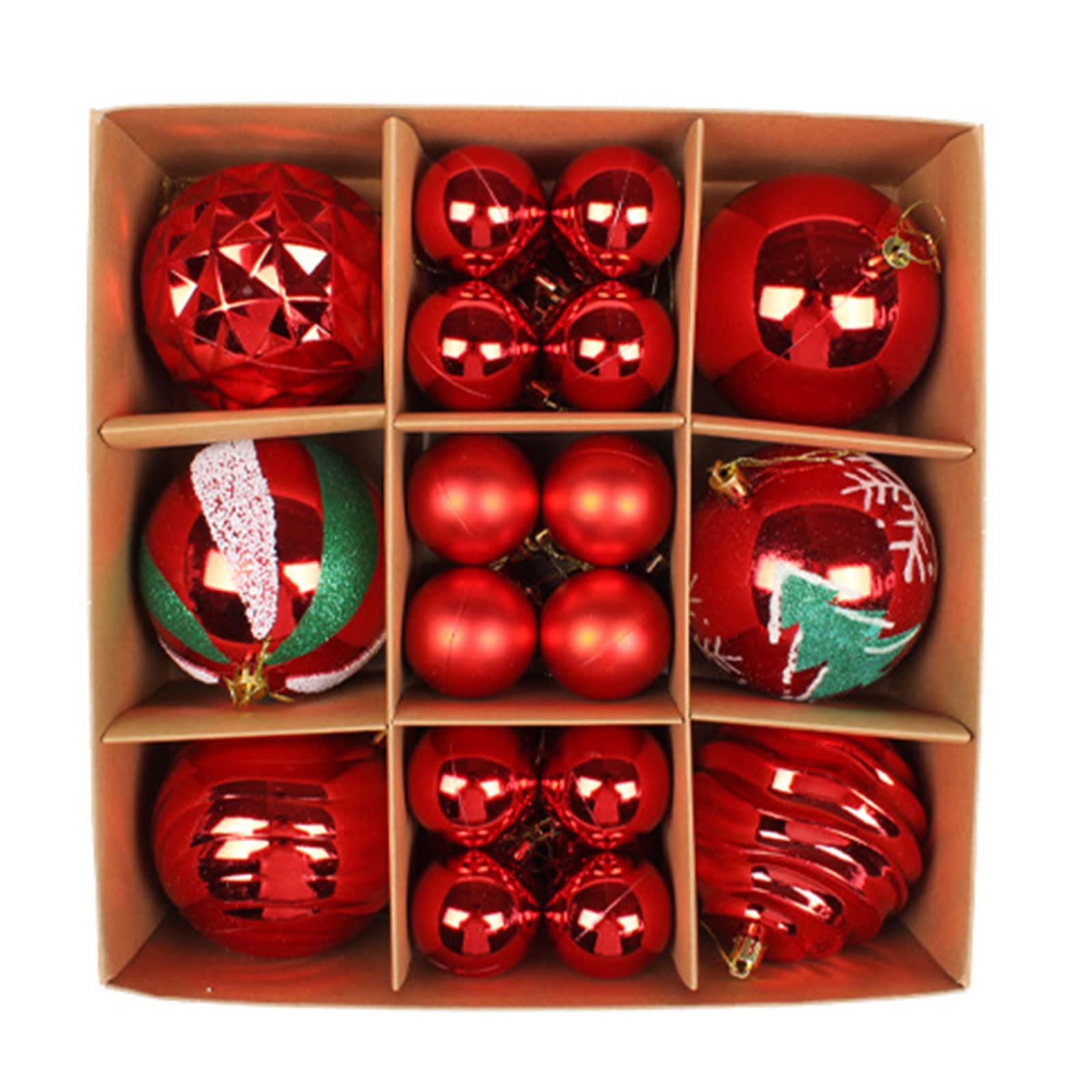 Tsophreniq Decorative Christmas Tree Pendants 30pcs / box Hanging Electroplating Ball Pendant Ornament Christmas Baubles Tree Decorations Ornaments Set Blue