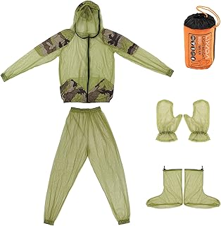 roupa de pesca,Lianai Mosquito Ao Ar Livre Repelente Terno Bug Jacket Malha Ternos Com Capuz Pesca Caça Camping Jacket Inseto Camisa De Malha De Proteção Calças
