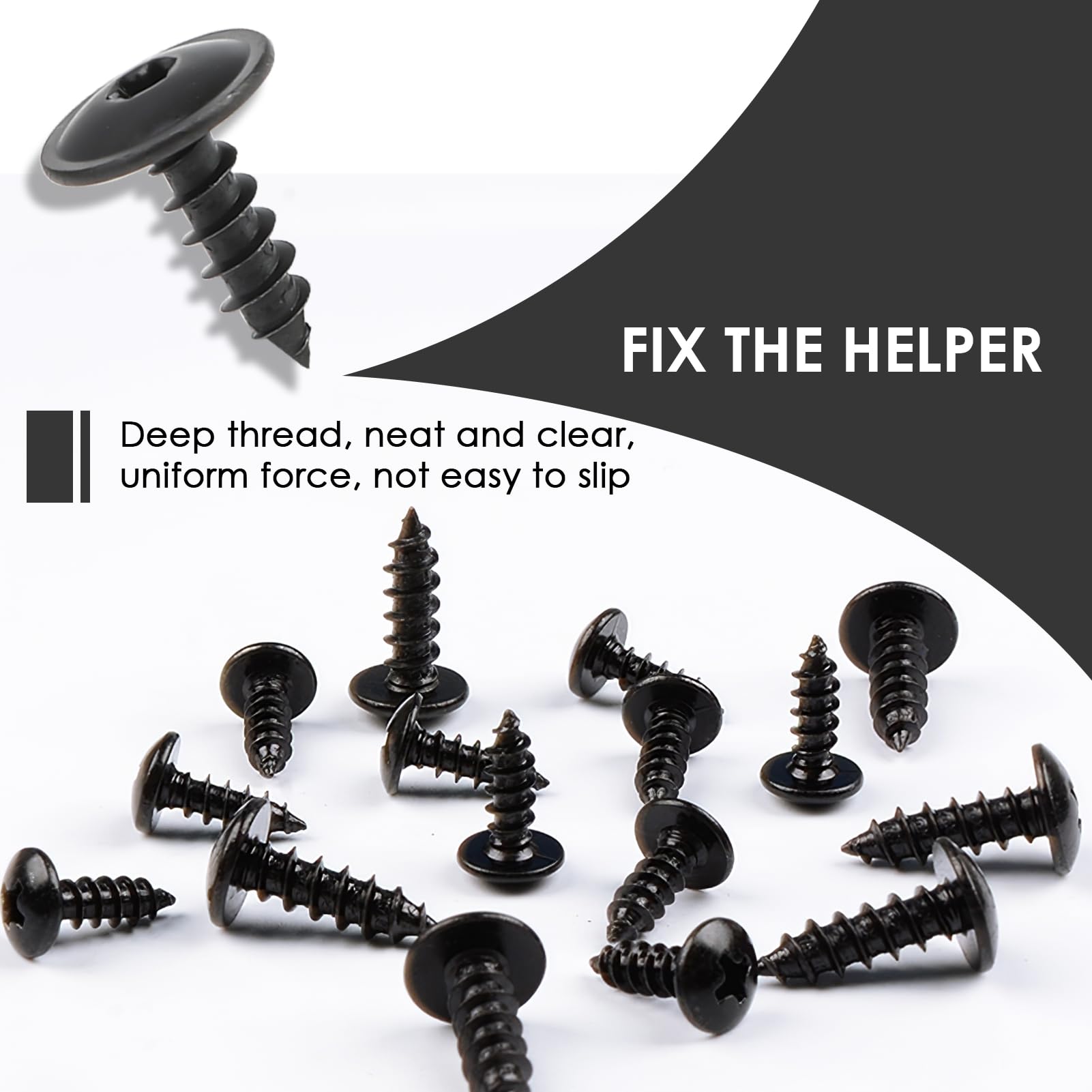 Kit Viti Autofilettanti M5x16mm - 90 Pezzi In Acciaio Inox Per Auto E Legno - Foto 12