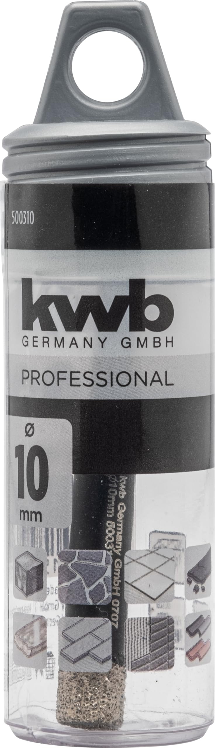 kwb - Corona diamante Hex 10mm porcelanico