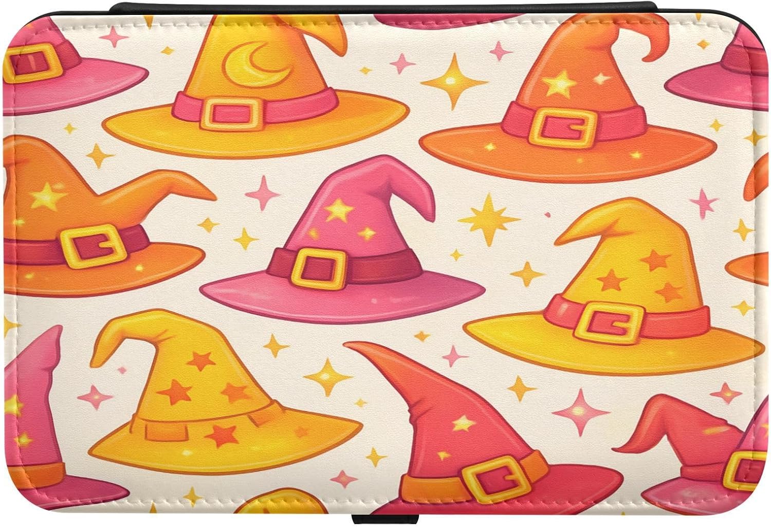Graffiti Colorful Magic Hat Women's Travel Jewelry Box, Portable PU Leather Jewelry Box for Rings, Earrings, Necklace Storage, Personalized Gift