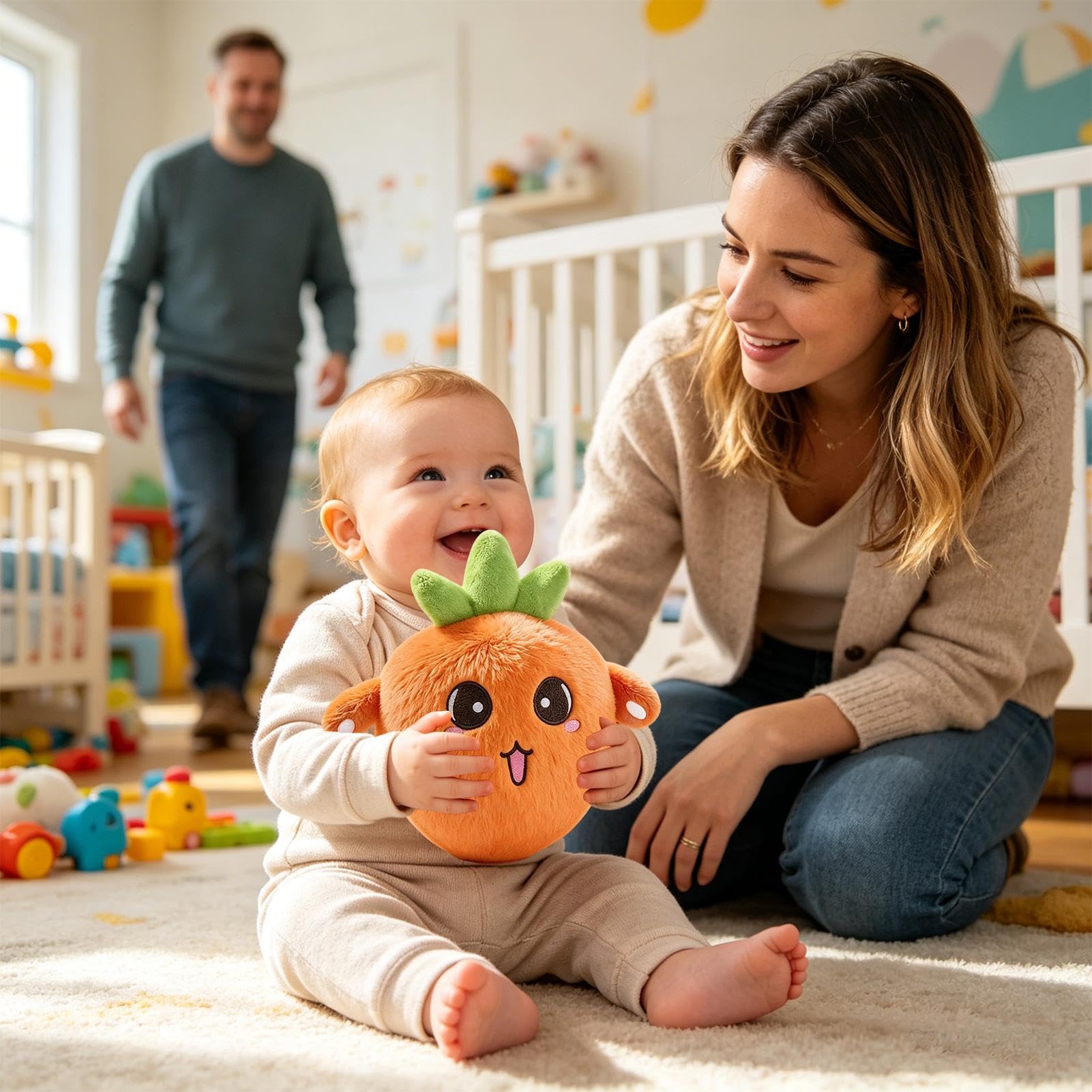 Générique Sensoriels Musicaux – Interactive Aux Fruits Et Amusante, Cadeaux De Fête Éducatifs, Musique Magique, Jouet en Peluche pour, Filles, Garçons, Chambre d'enfant, Maison, École, Fer