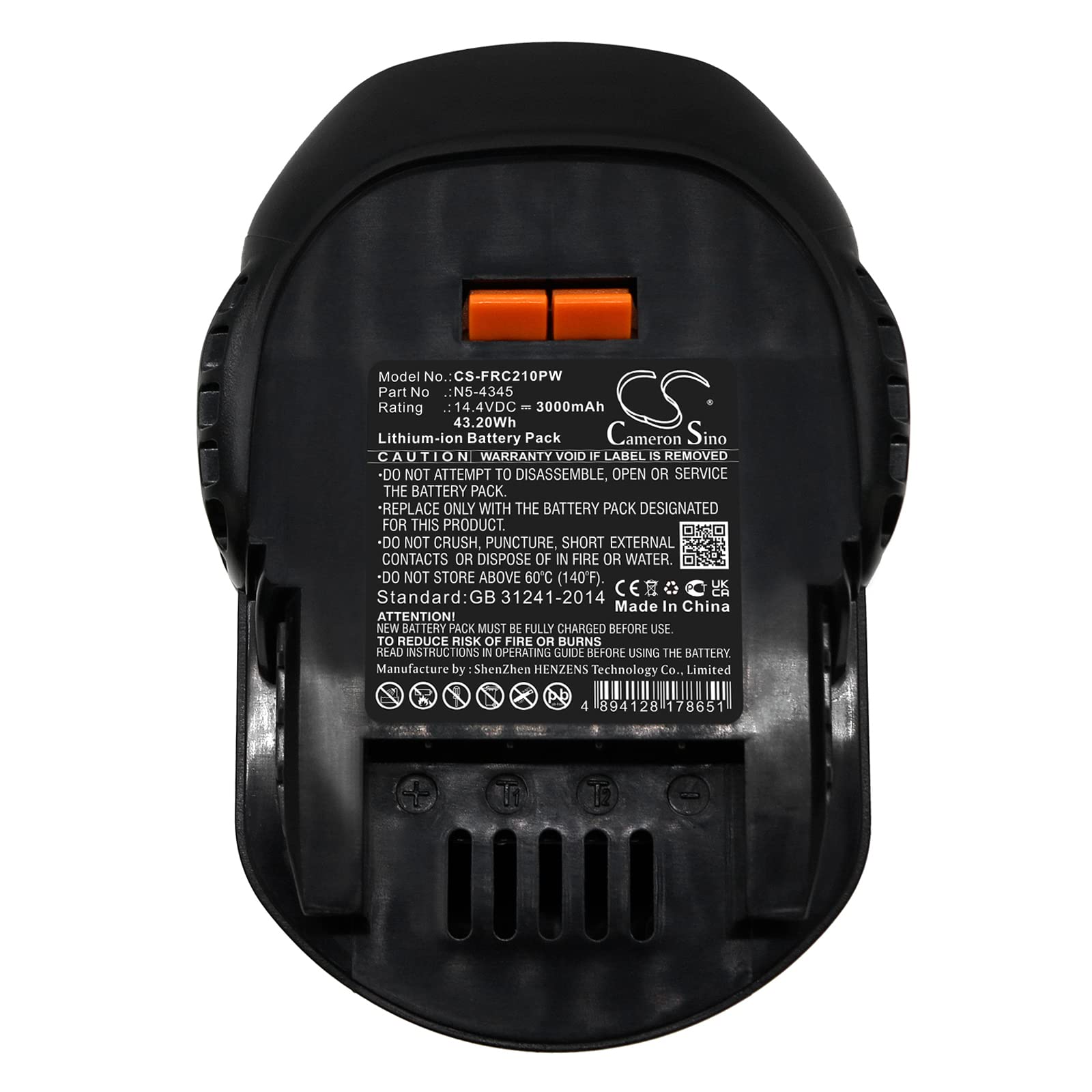 TECHTEK Batteria 3000mAh compatibile con [Fromm] Dynamic 2100 sostituisce N5-4345