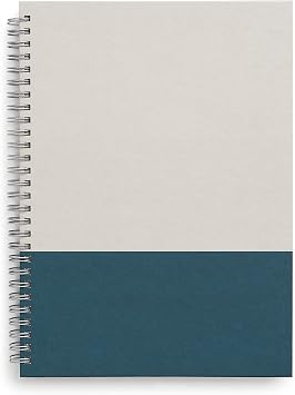 TRU RED Medium Hardcover Ruled Notebook, Gray/Teal