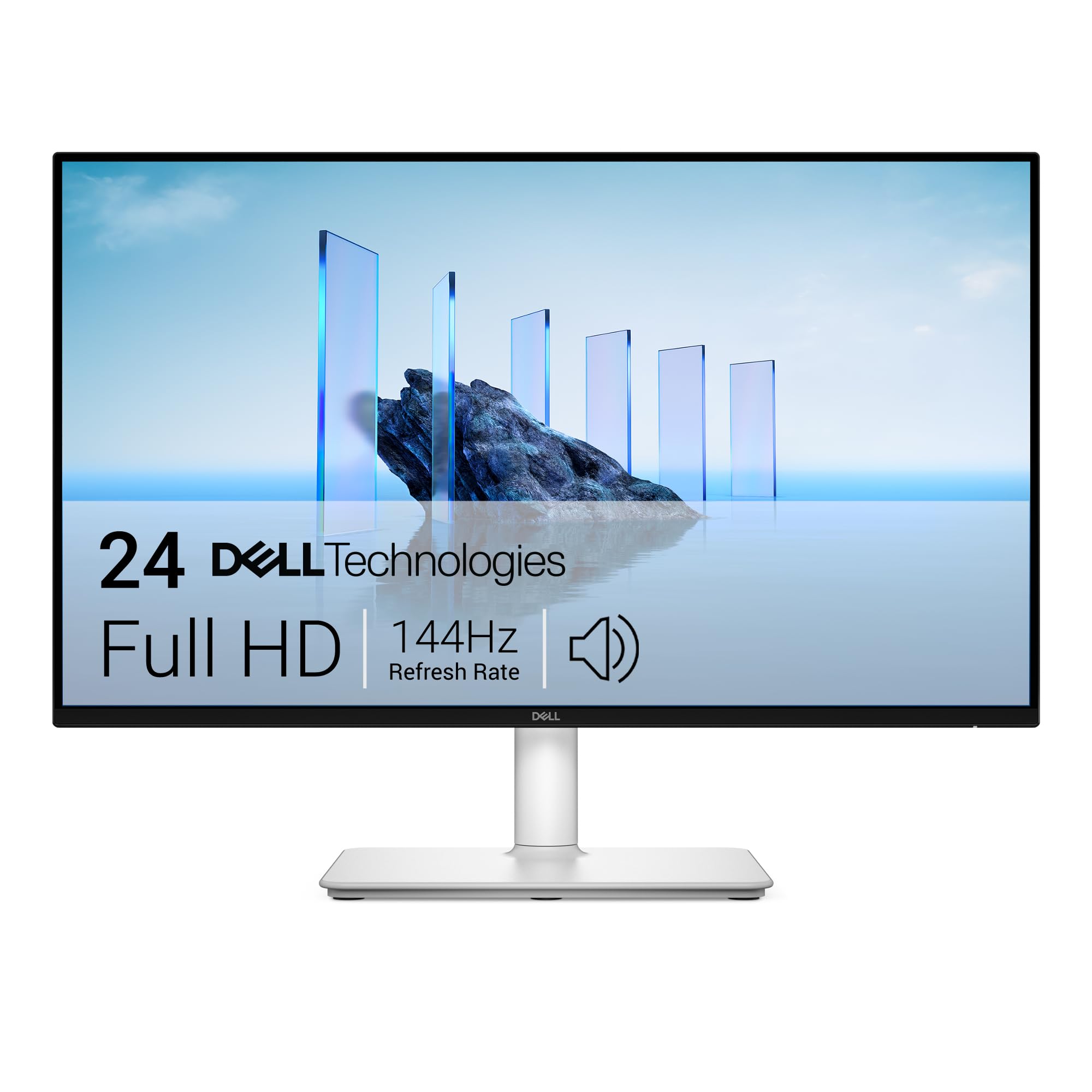 Dell 24 Plus Écran PC - S2425HSM, Full HD (1920x1080), 144Hz, IPS, 1ms MPRT, AMD FreeSync, 99% sRGB, Réglage en Hauteur, Haut-​parleurs intégrés, 2 HDMI, Garantie 3 Ans, Blanc