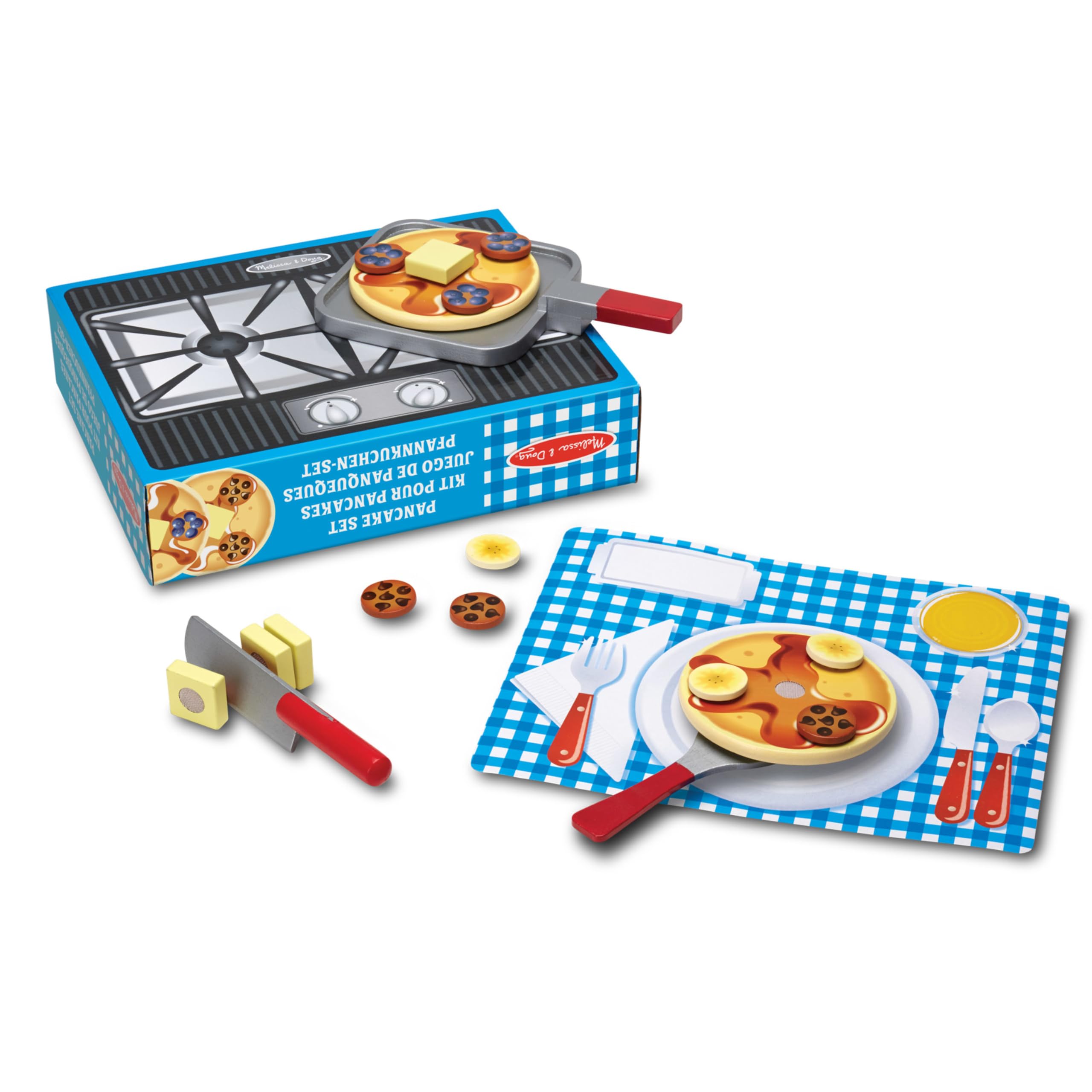 Melissa & Doug19342 Food Pancake Set, Kid'S Toys Age 3, Gift For Boy Or Girl, Multicolour