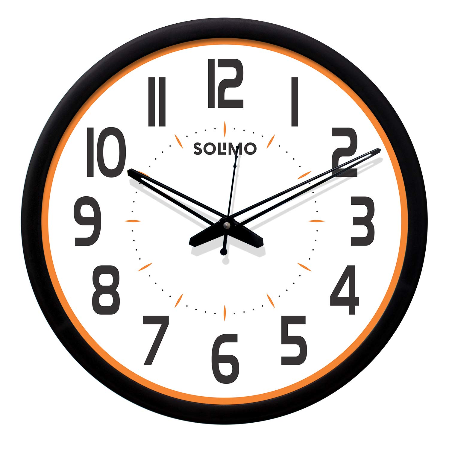Buy Amazon Brand Solimo 12inch Plastic & Glass Wall Clock CORE