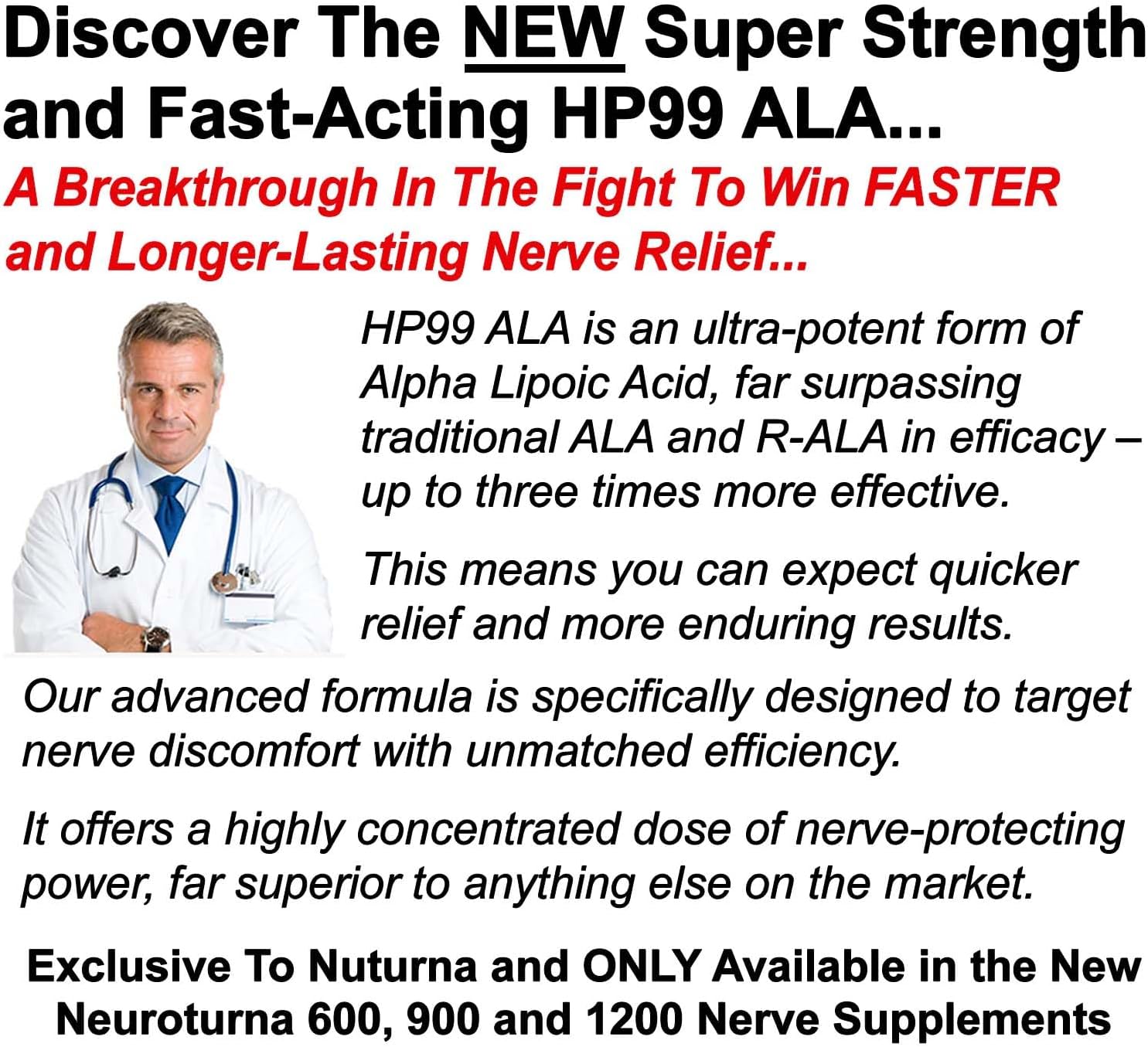( Exp 12/2026 )Neuropathy Support Supplement with 900 mg HP-99 Alpha Lipoic Acid - Max Strength ALA Nerve Formula for Feet Hands Fingers Legs - Ultra Potent 18 in 1 Natural Peripheral Nerve Vitamins - 180 Capsules