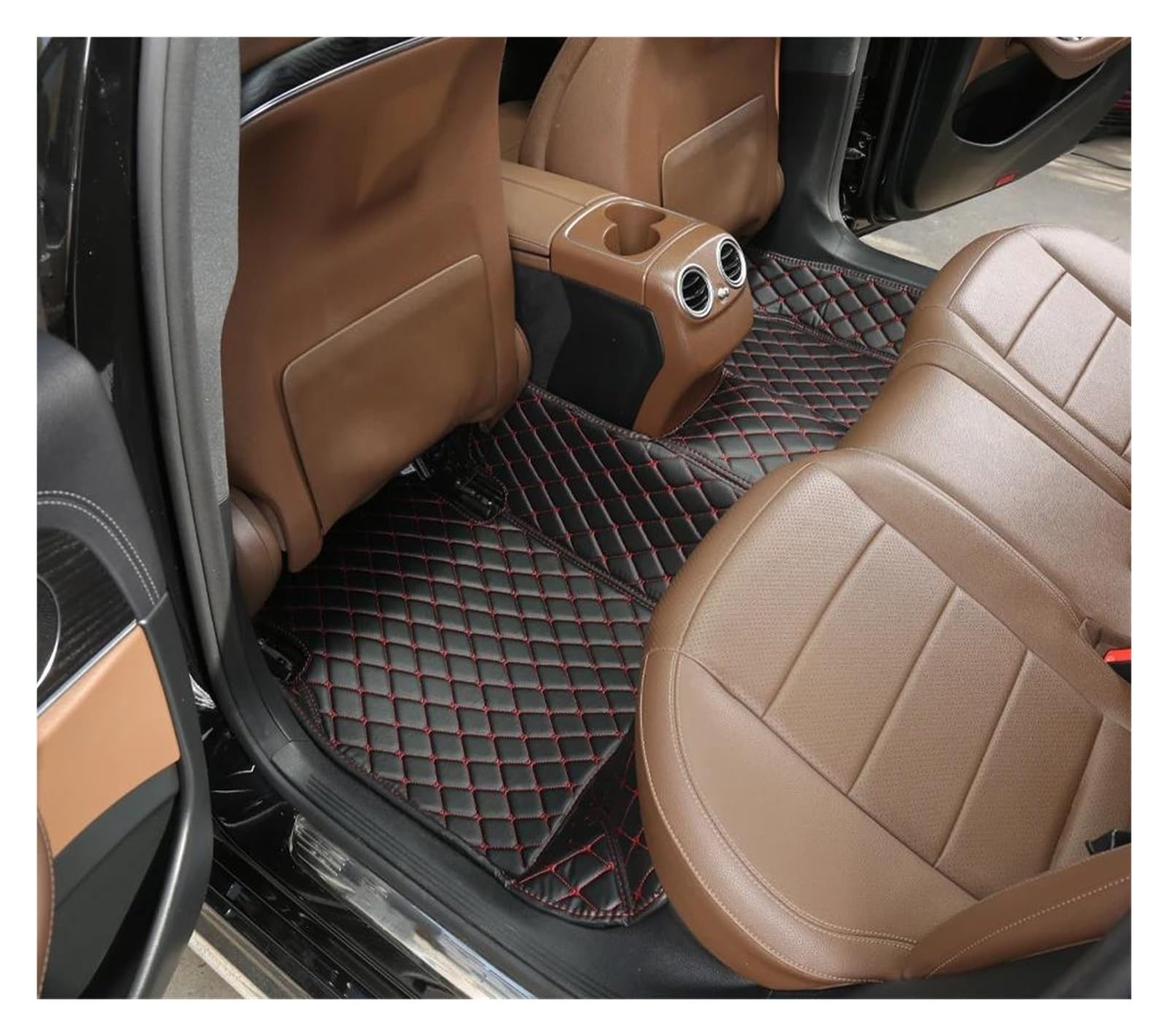 Alfombra Goma Alfombrillas Personalizadas 5D para Jaguar XF 2008 2009 2011 2012 2013 2014 2015(Beige)