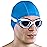 AqtivAqua Swim Goggles Swimming Goggles for Adult Men Women Kids 6-14 Youth Girls Boys Childrens DX-S (Metallic Blue, Blue case, Shade lens)