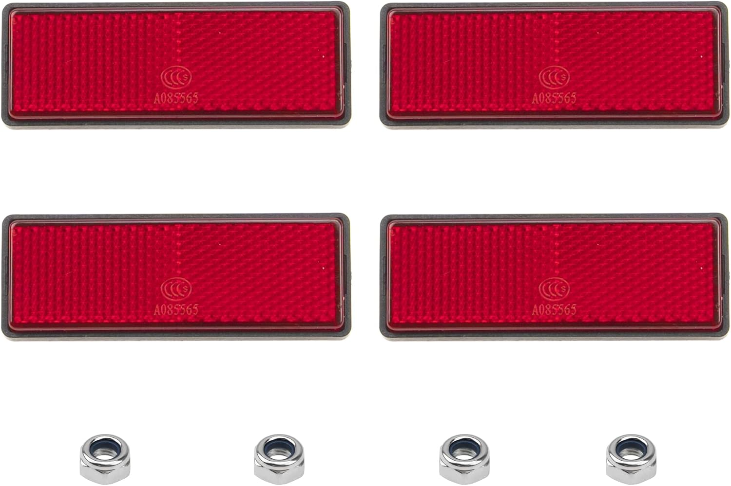 4Pcs 1.25″ x 3.45″ Red Rectangle Plastic Reflective Warning Reflector for Motorcycle Bike 4Pcs 1.25″ x 3.45″ Red Rectangle Plastic Reflective Warning Reflector for Motorcycle Bike