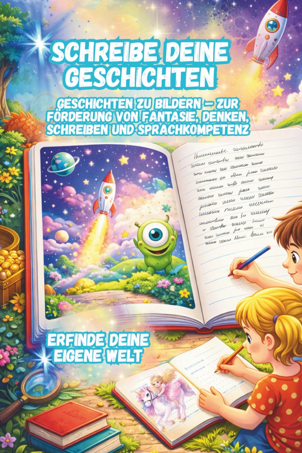 Schreibe deine Geschichte. Geschichte zu Bildern: Mit Bildern zum Weitererzählen | Fördert Fantasie, Denken Schreiben und Sprachkompetenz | 1.–5. Klasse