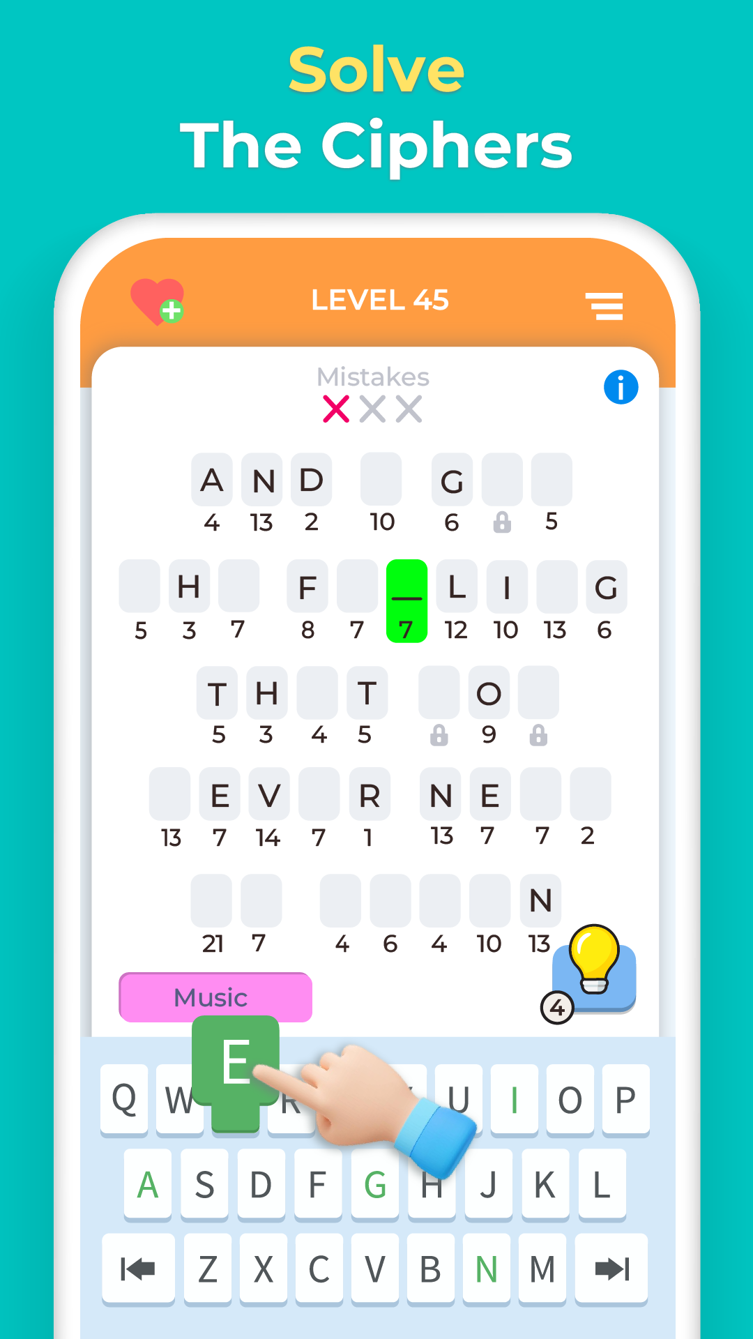 Cryptogram Letters and Numbers Game - Cryptograms Puzzle Books For Adults –  Decode The Cryptoquotes-Aplicación en Amazon Appstore