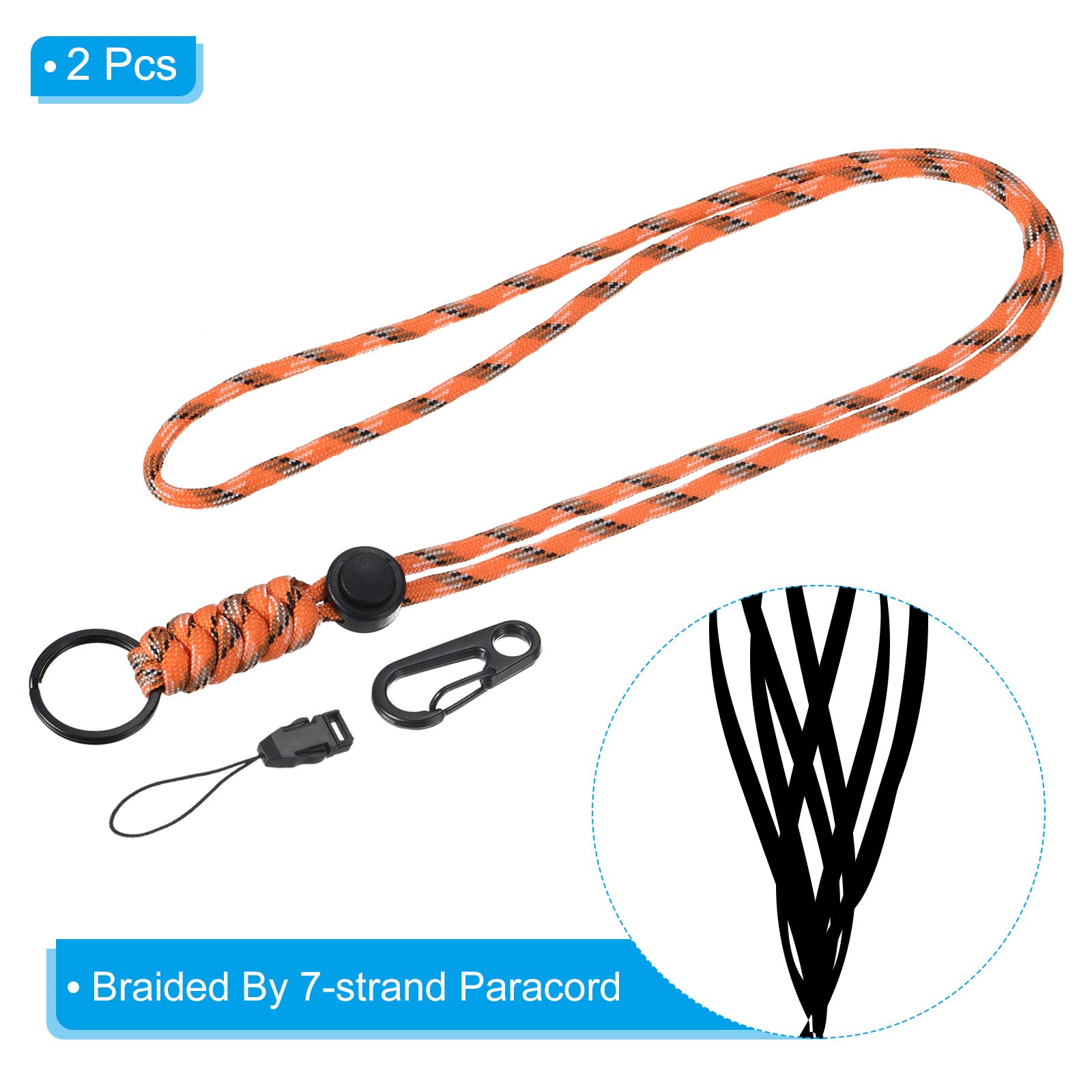 PATIKIL Paracord Lanyard 20 Inch - Image 3