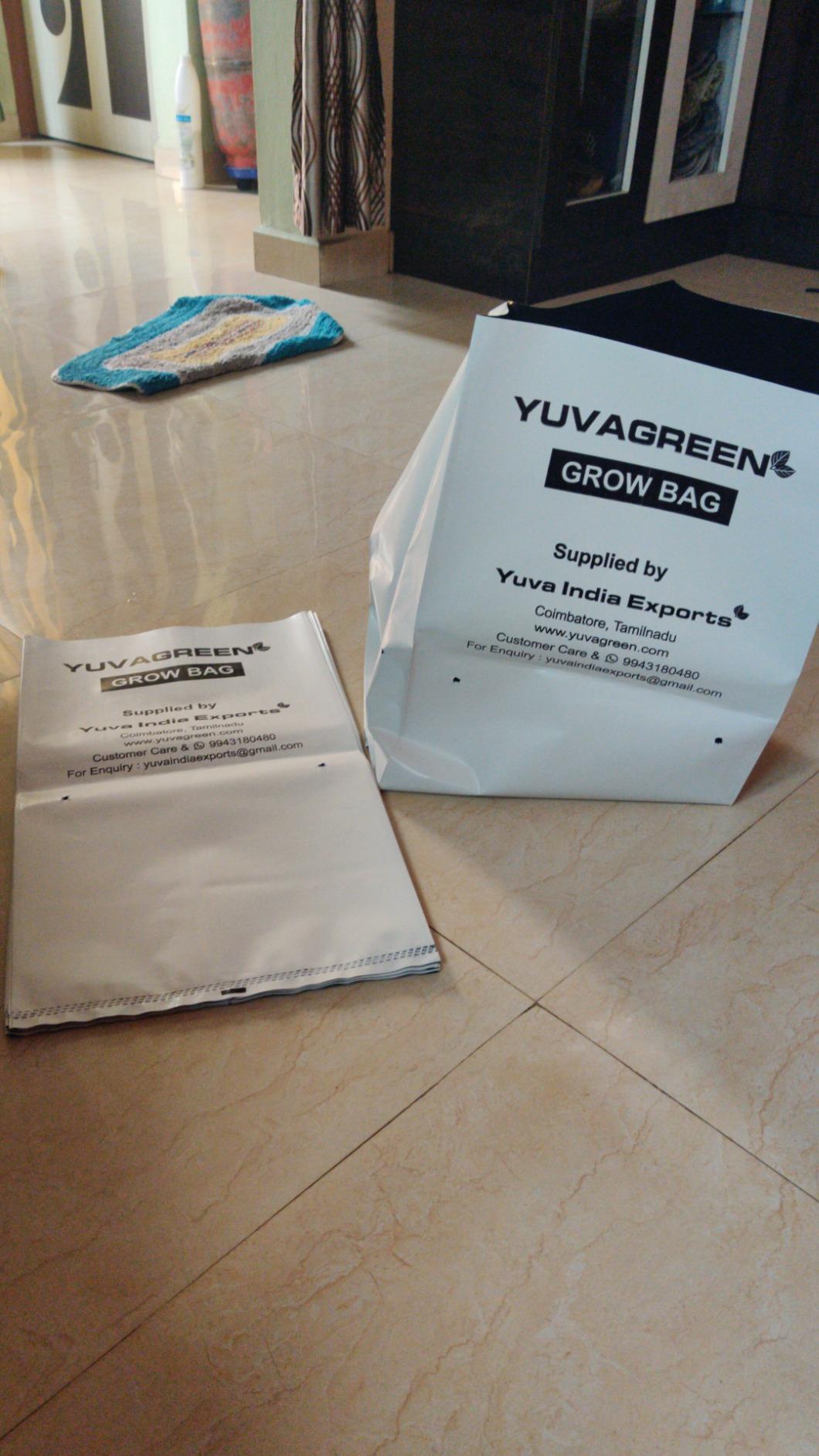 YUVAGREEN Terrace Gardening UV Stabilized Poly Grow Bag 24X24X40 CM