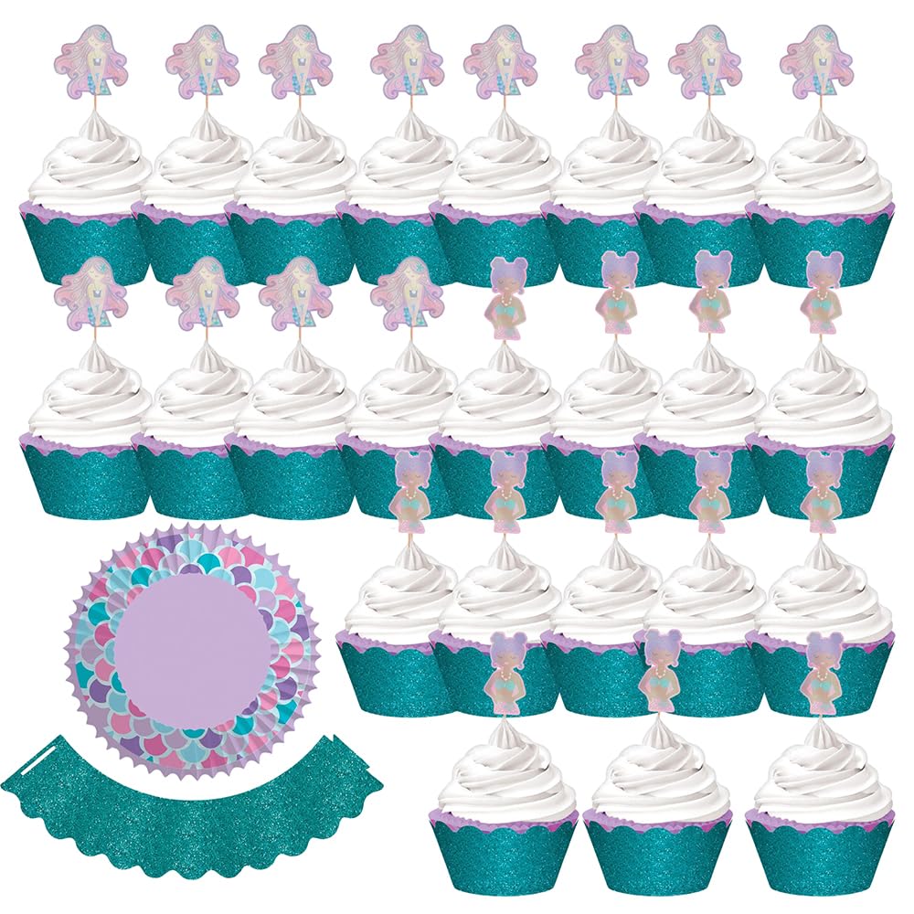 Shimmering Mermaids Cupcake Kit (2