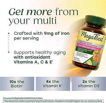MegaFood Advanced Multivitamin for Women 40+ Doctor Formulated, 60 Tablets