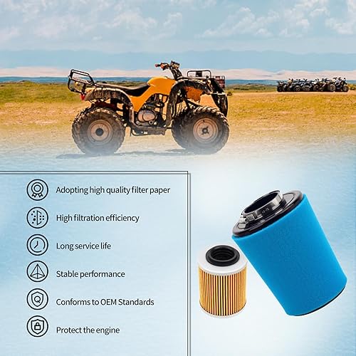 Miniatura 7 de Filtro de aire 0800-112000+kits de filtro de aceite 0800-011300 para CFMoto ZForce 800 EX SSV Trail EPS Sport 2015-2019 UForce 500 800 EX SSV