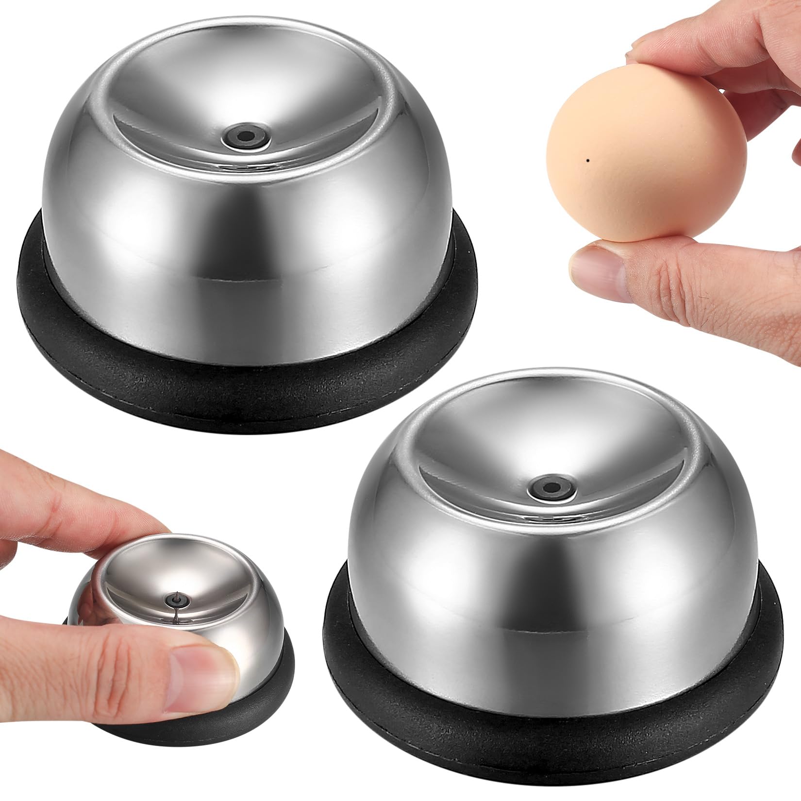 Abrehuevos Y Pelador De Huevos Cocidos - Herramienta De Acero Inoxidable Portátil Para La Cocina