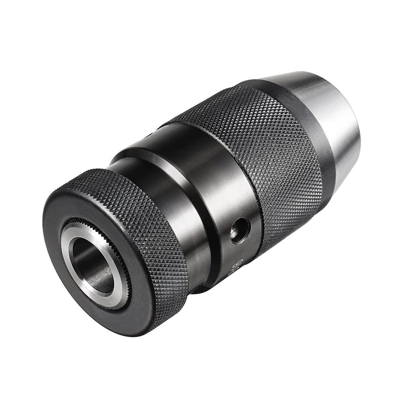 B10 B12 B16 B18 B22 samozaciskowy uchwyt wiertarski bezkluczykowy uchwyt wiertarski samozaciskowy automatyczne blokowanie narzędzia tokarskie (Color : Black, Size : B16(1-16MM))