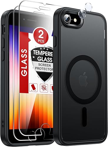 Miniatura 131 de LeYi Funda para iPhone XR: con protector de pantalla X2 + 2 funda para cámara [compatible con MagSafe] Funda protectora magnética i iphoneXR, Negro