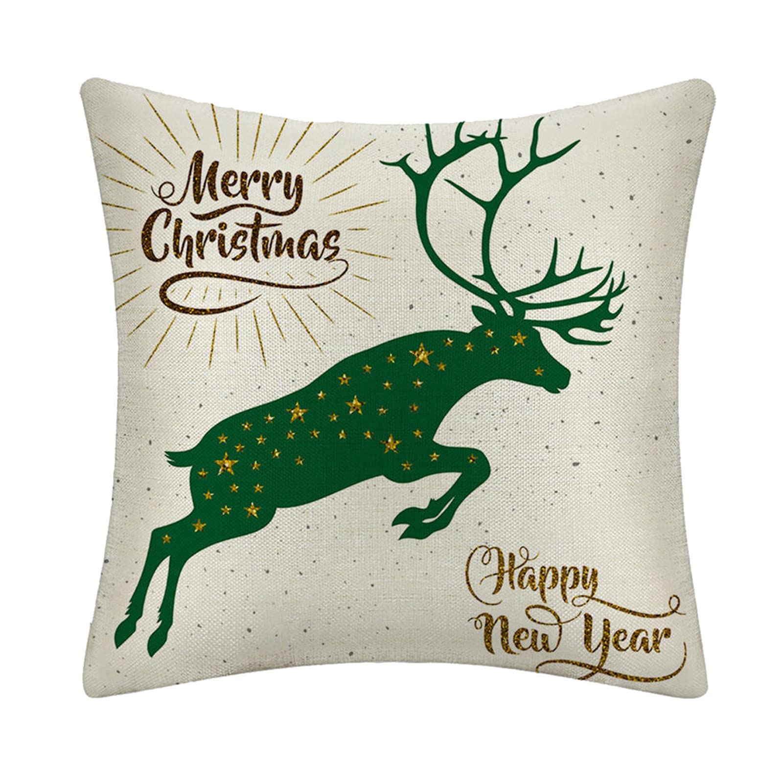 Kimloog 18x18'' Floral Print Throw Pillow Case Invisible Zipper Indoor Outdoor Cushion Cover