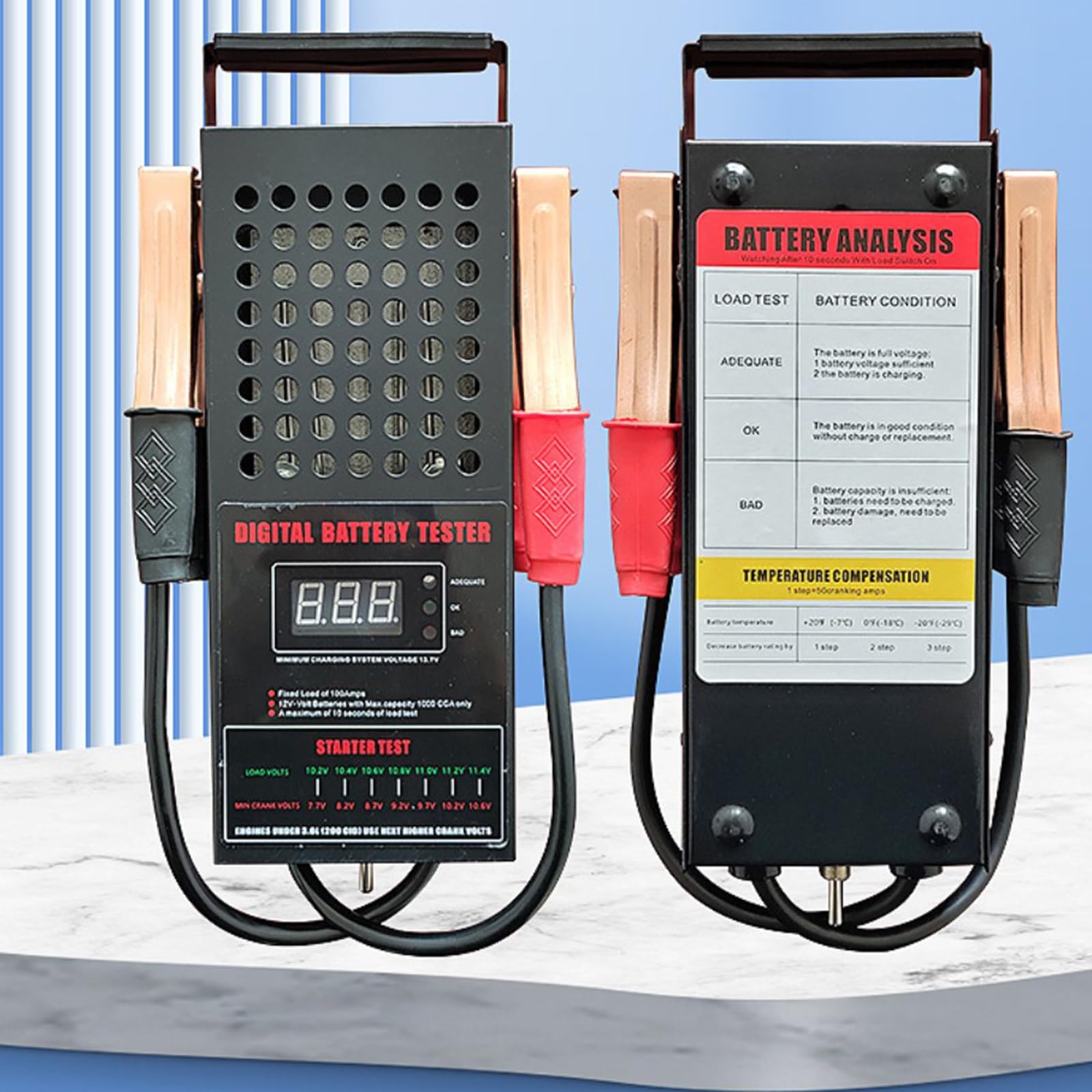 Système Batterie Voiture Universel Détectez Le Testeur 6V 12V 24V Analyseur Batterie Auto Pour Les Motos