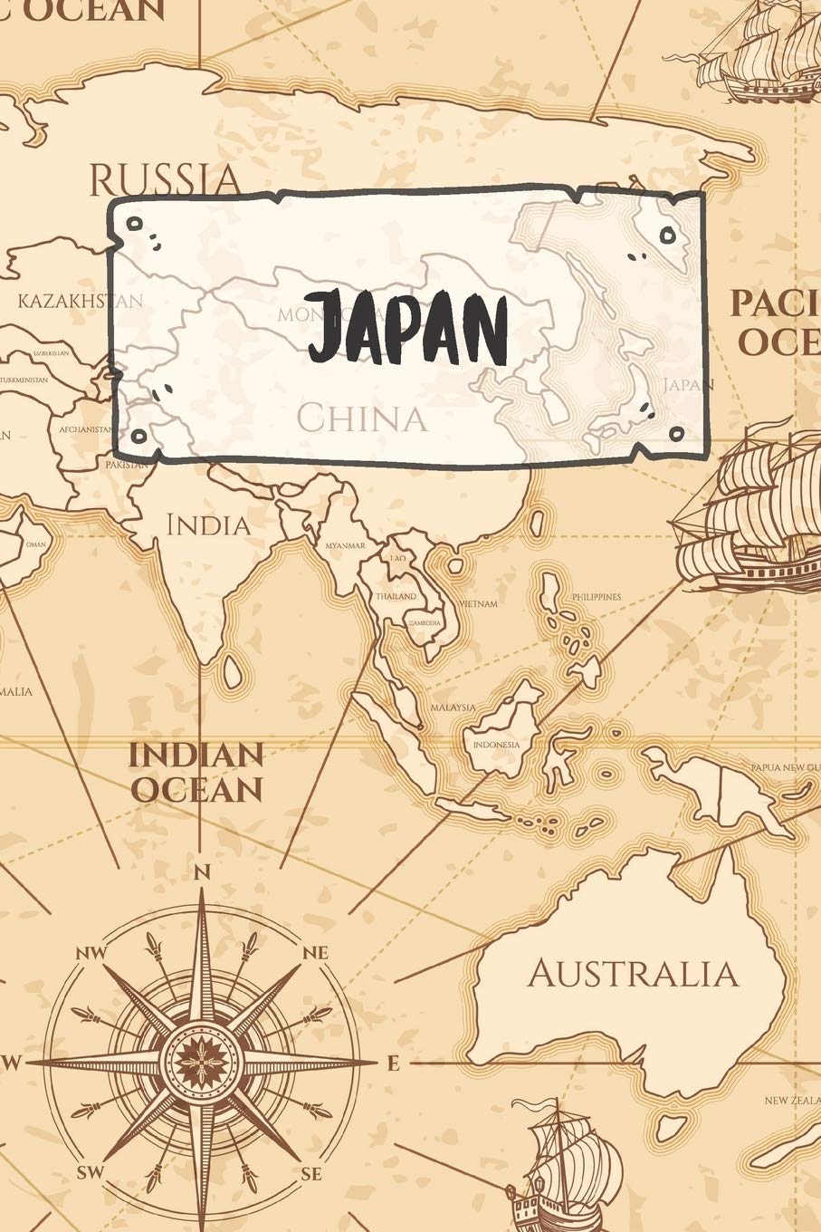 Japan: Dotted Travel Diary Notebook or Journey Dotted Grid Journal - Holiday Trip Pocketbook for Men and Women with Dots