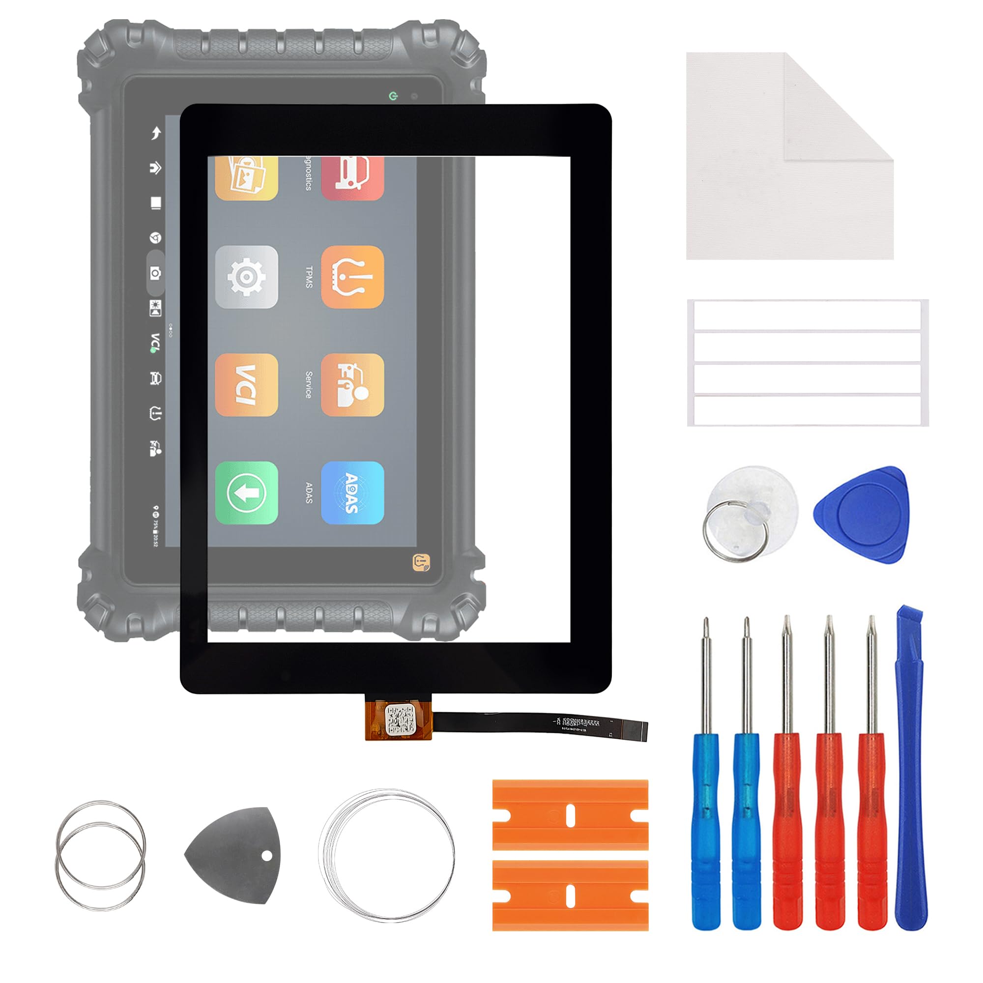 Photo 1 of SwarKing New Touch Screen Digitizer Replacement for Autel MaxiSys MS906 MS906S MS906TS MS906BT MS906CV 10'' with Free Repair Tools Kit.(No LCD Display)