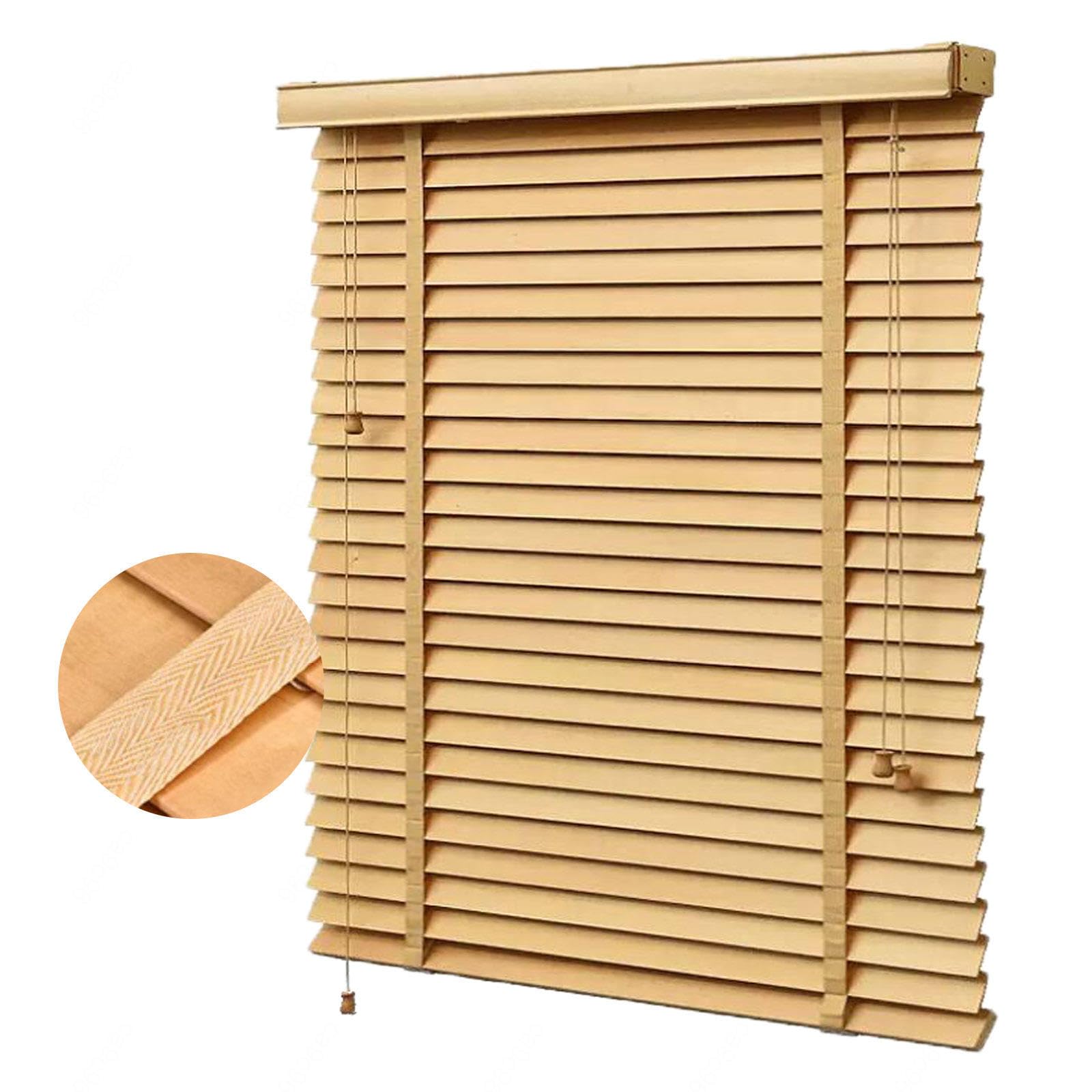 Persianas venecianas de madera para salones, cortinas horizontales regulables