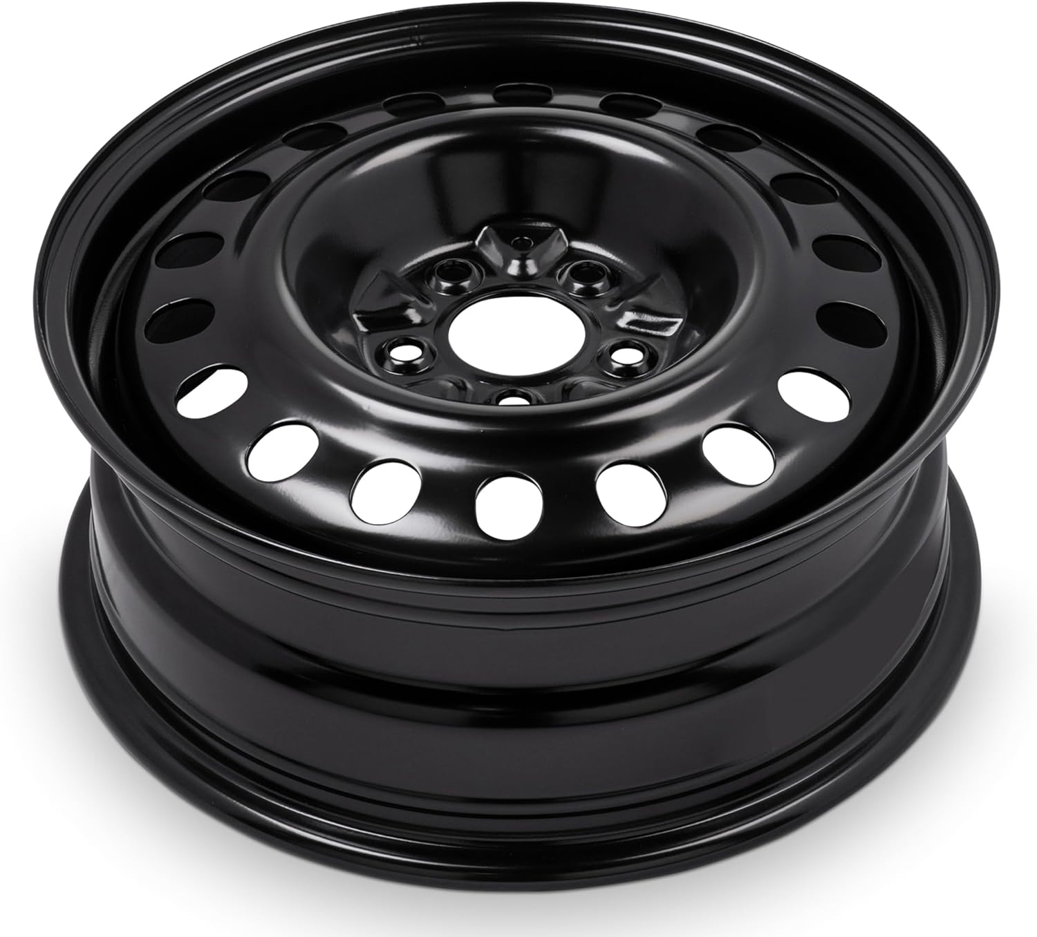For 14-19 Kia Soul 17 Inch Painted Black Steel Rim - OE Direct Replacement - Road Ready Car Wheel