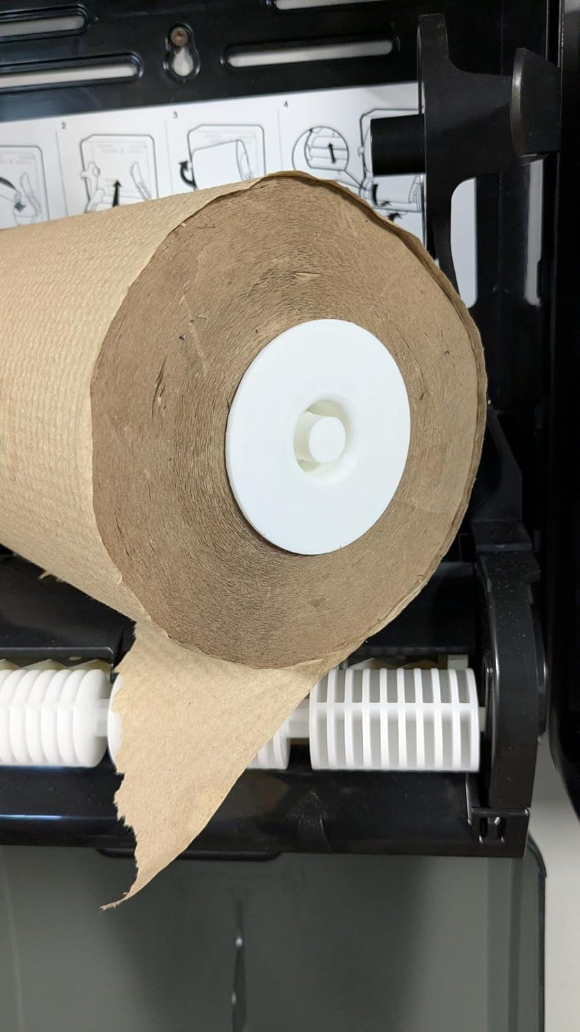 Renown Paper Towel Dispenser Adapter Convertion Kit. 2" by 7 3/4 Long roll Paper Works with Marathon roll. (Model# REN 05175-WB) 3D Printed from High Impact Plastic.