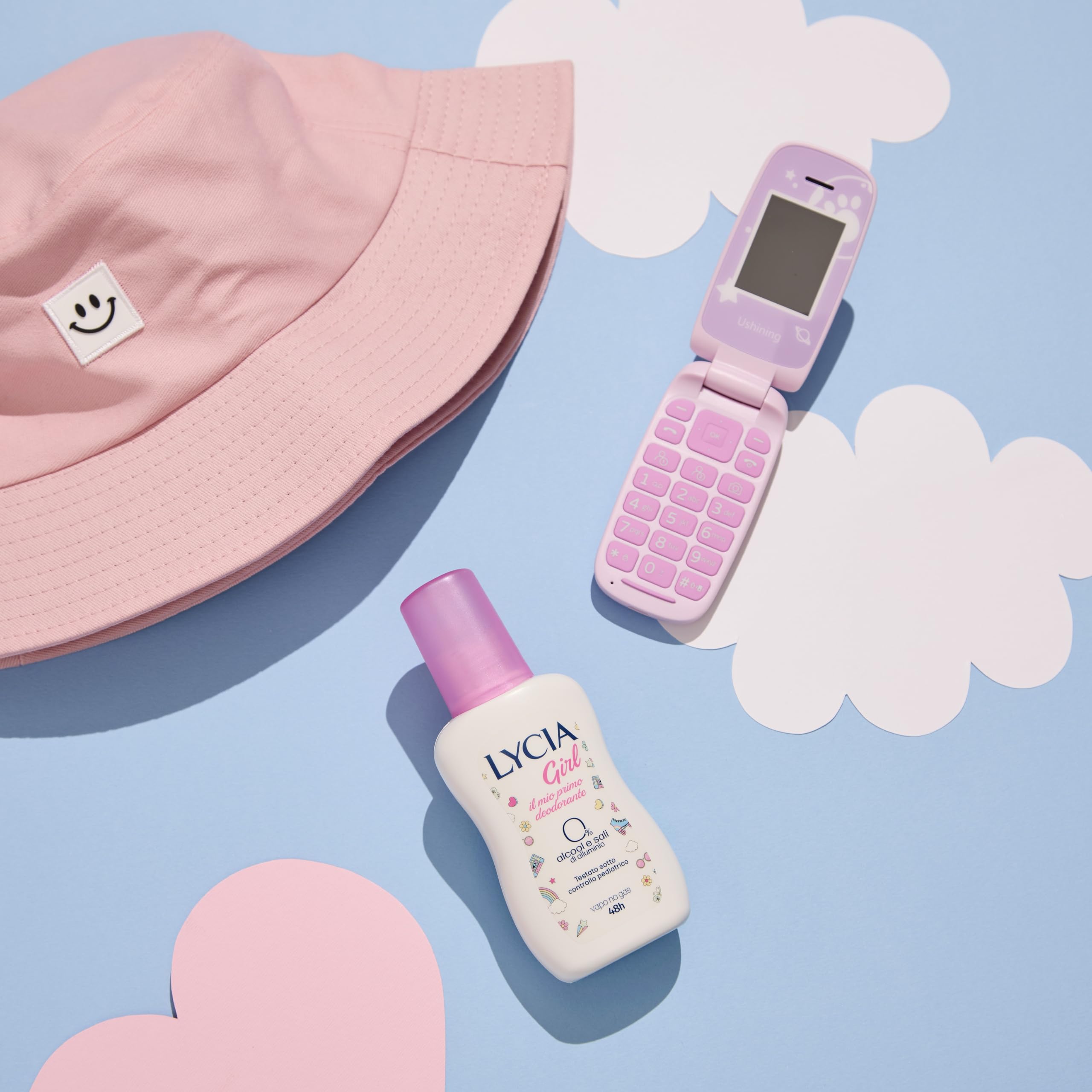 Lycia - Dezodorant Vapo Girl, dezodorant dla dziewczynek i dziewcząt, testowany dermatologicznie pod kontrolą pediatryczną, 75 ml
