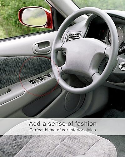 Miniatura 5 de HUQUZN Cubierta de bisel para interruptor de ventana de puerta lateral izquierda delantera para Toyota Corolla CE LE S 1998-2002, placa de ajuste de