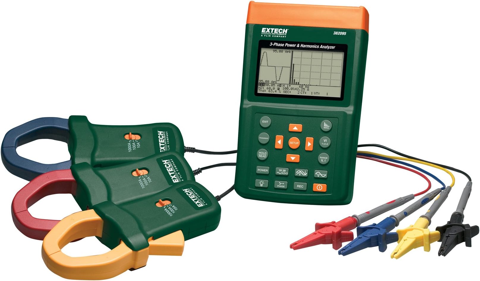 Extech 382095 Power Meter and Harmonics Three-Phase