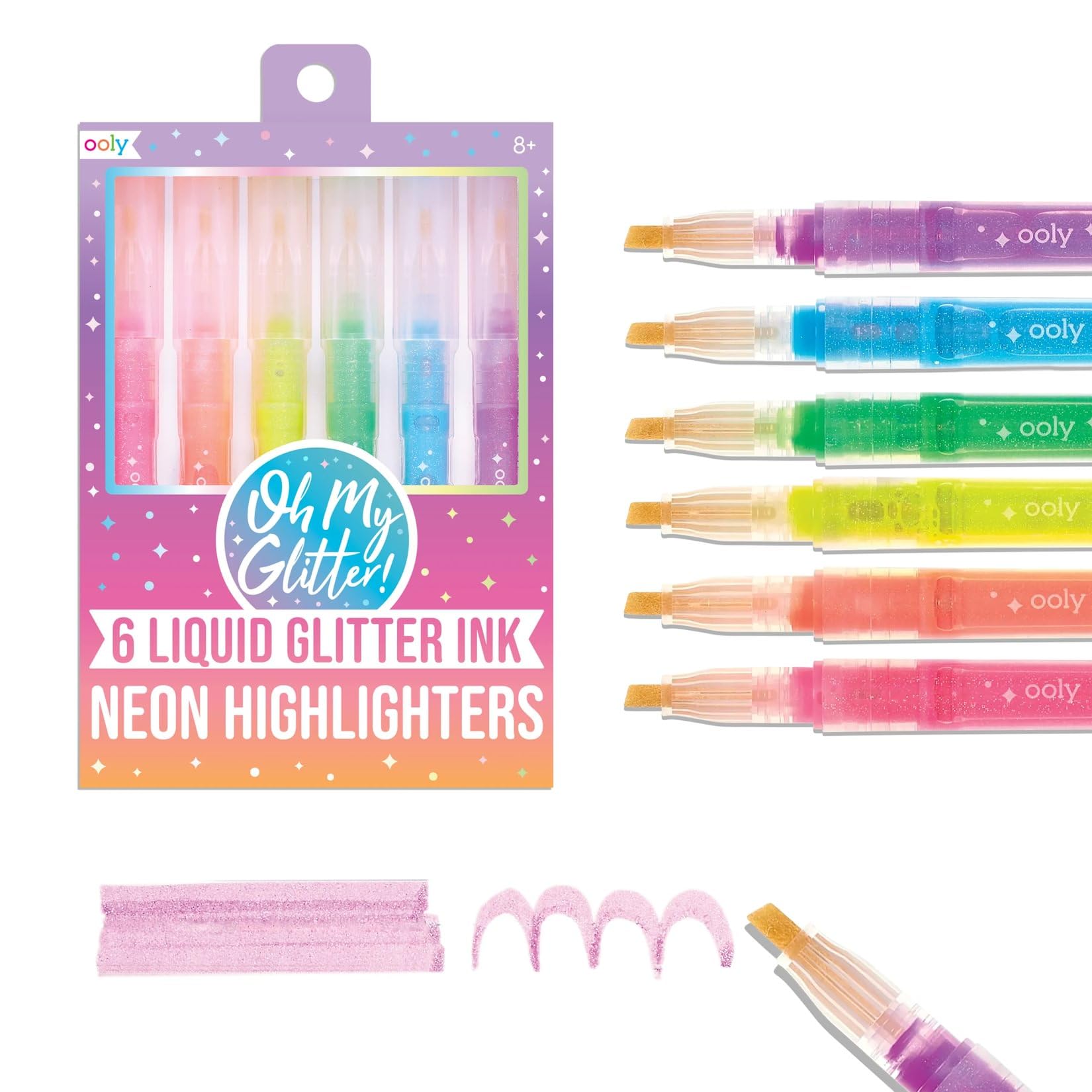 ◼️GLAY◼️MMH－PREMIUM BOX－ Amazon.com : Ooly Oh My Glitter Highlighter Pens Set of 6
