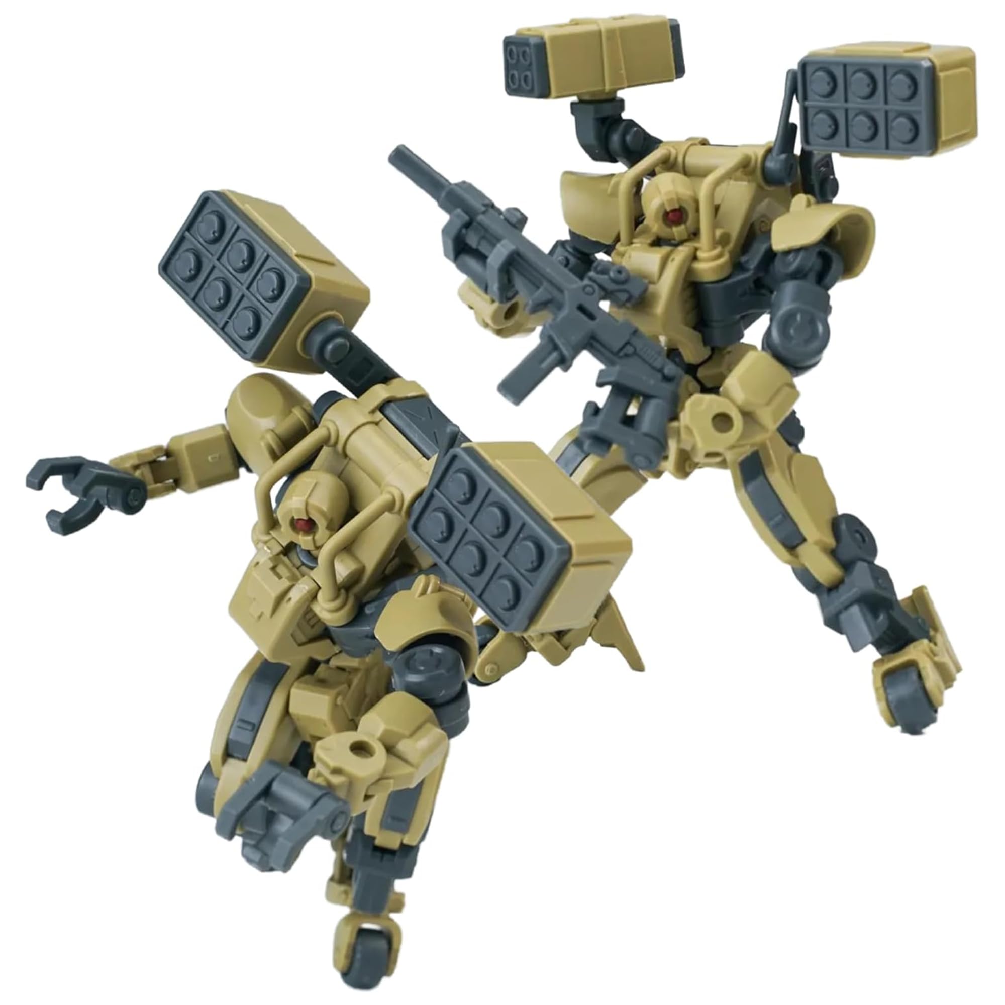 TOYVERSE Sheik Mainland 1/144, Figura Model Kit, Super Mobile Battle Mech, Combat Engineer, Little Martin Yellow, 2 Pieces, Movable Joints, Character Model, from 15 Years