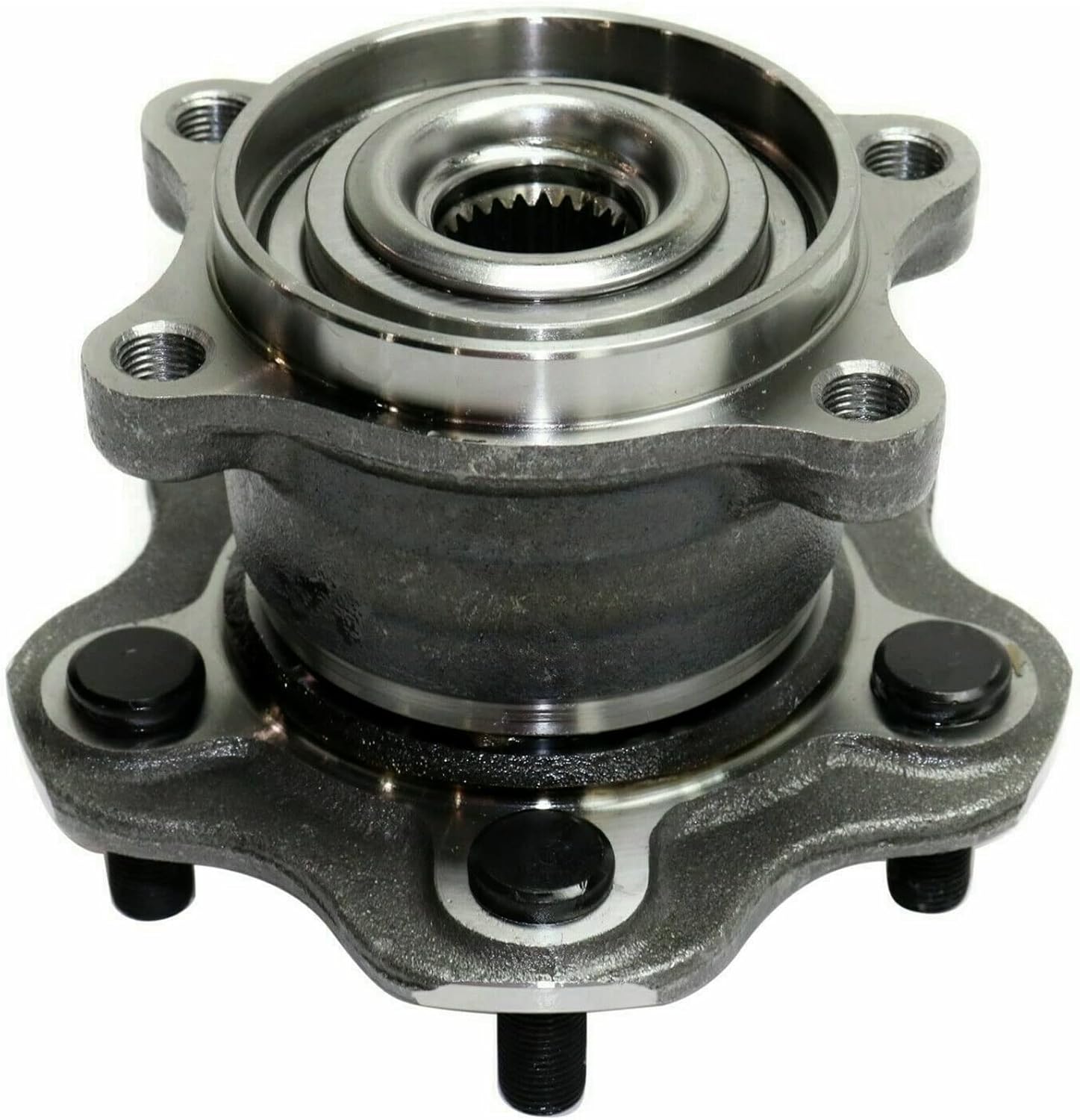 MotorbyMotor 512373 Rear Wheel Bearing and Hub Assembly with 5 Lugs Fits for 2011-2014 Nissan Juke, 2008-2013 Nissan Rogue Low-Runout OE Directly Replacement Hub Bearing (AWD)