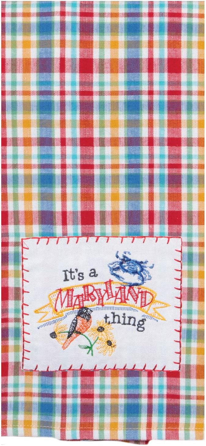 2 Piece Home State Of Maryland Embroidered Kitchen Towel Bundle