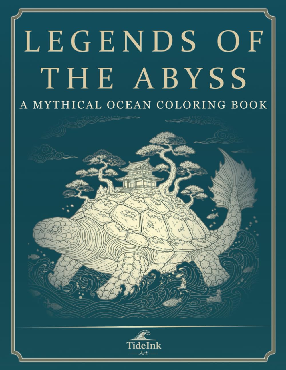 Legends of the Abyss: A Mythical Ocean Coloring Book for Adults