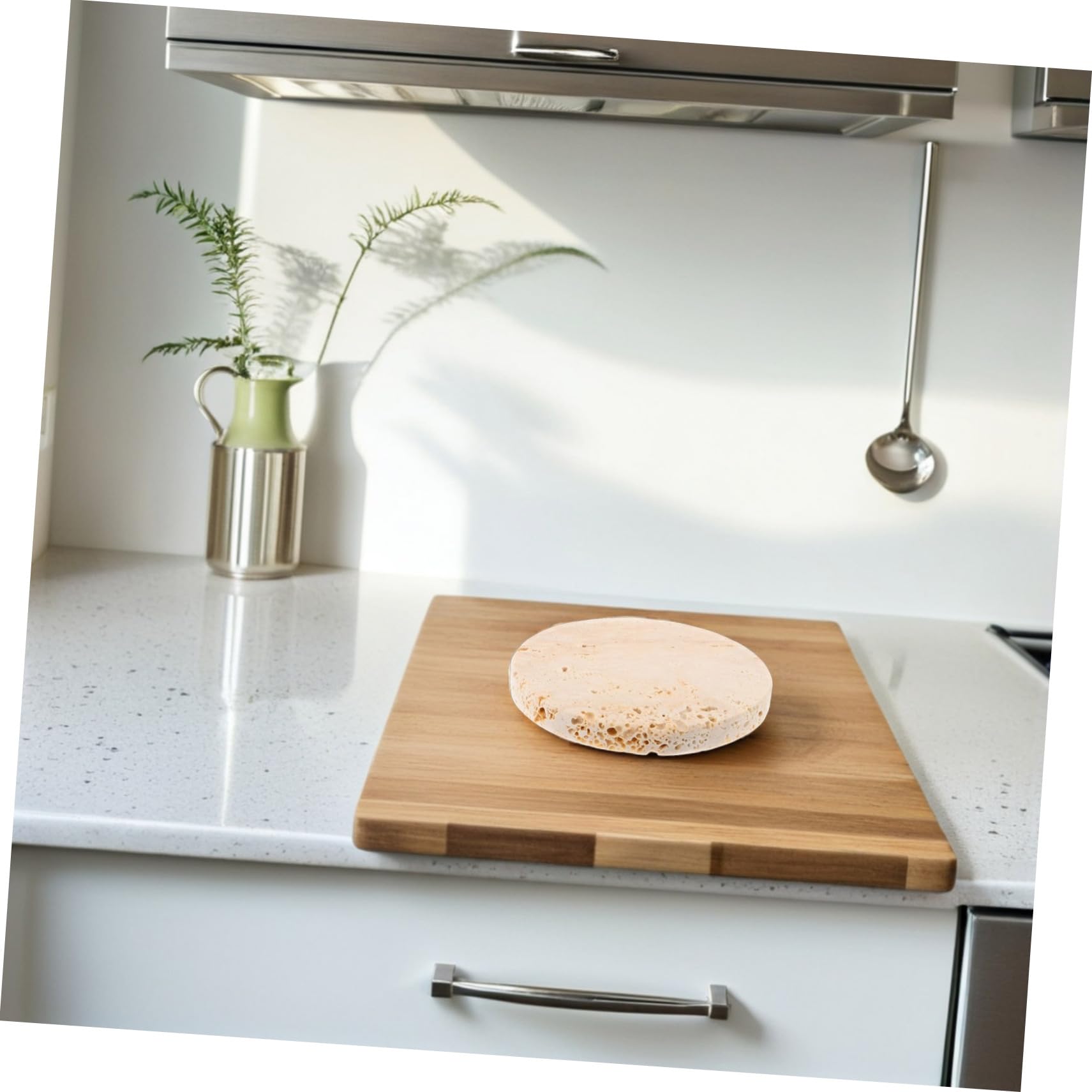 IMIKEYA 4 Piezas Posavasos Redondos de Piedra para Mesa Posavasos Japoneses Antideslizantes para Escritorio Cocina y Decoración del Hogar para Bebidas