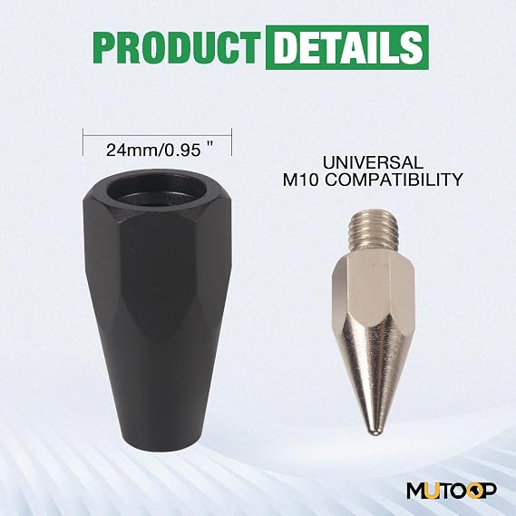Replaceable Tip of GPS Poles Prism Poles - 3-Pack Sharp Pole Point with 5/8 Thread for Surveying & Alignment Rods
