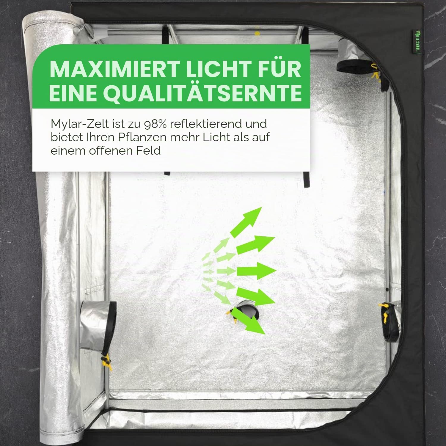 TNT 120 l Wachstumszelt (120 x 60 x 160 cm)