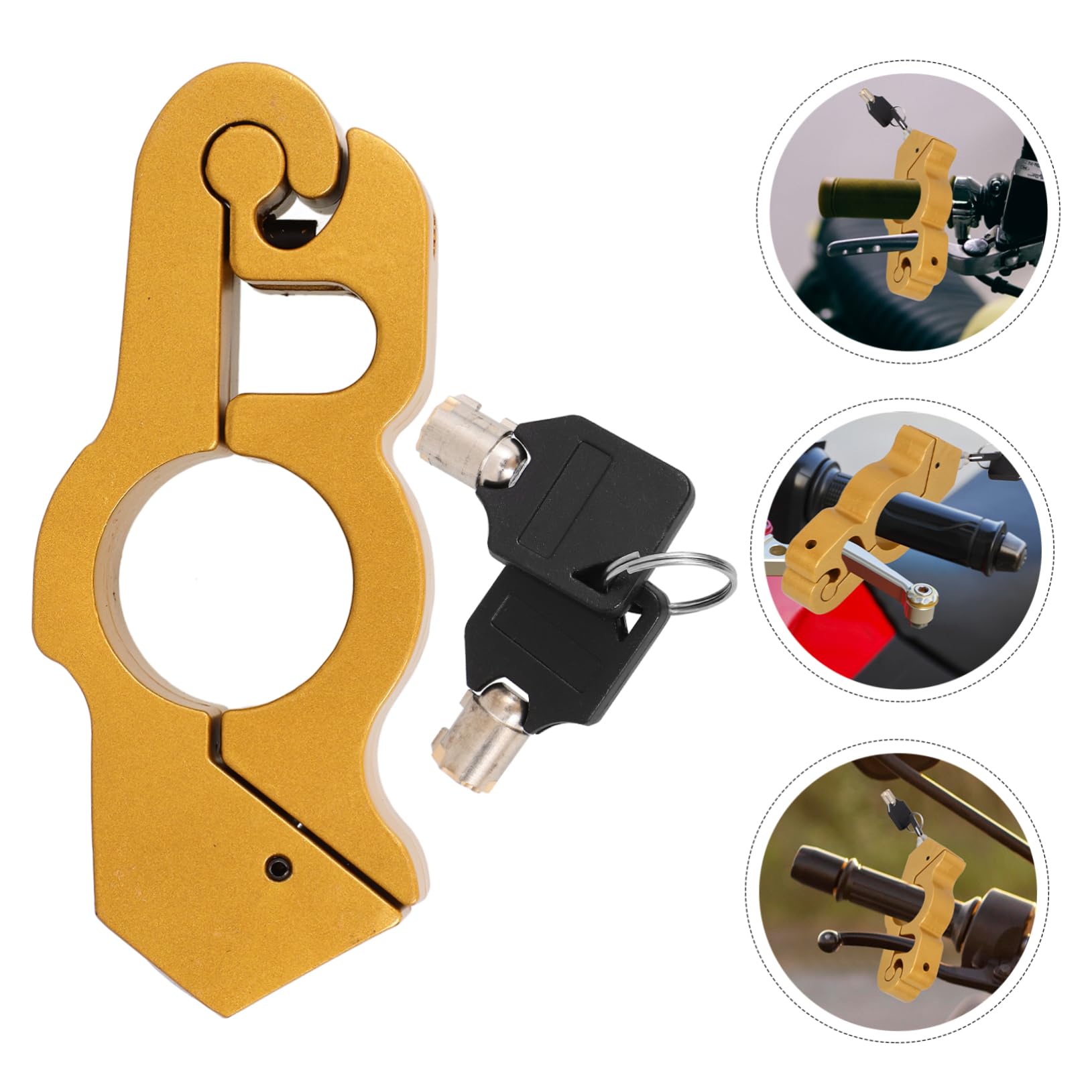 4pièces Verrou De Guidon De De Frein Et Compact Facile à Installer Pour Scooter Et Cyclomoteur