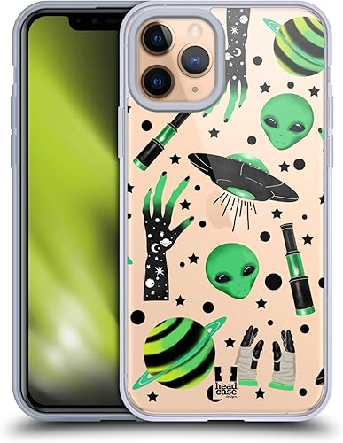 Head Case Designs Alien Spooky Night Gel Case Military Grade Protection Compatible with Apple iPhone 11 Pro and Compatible with MagSafe